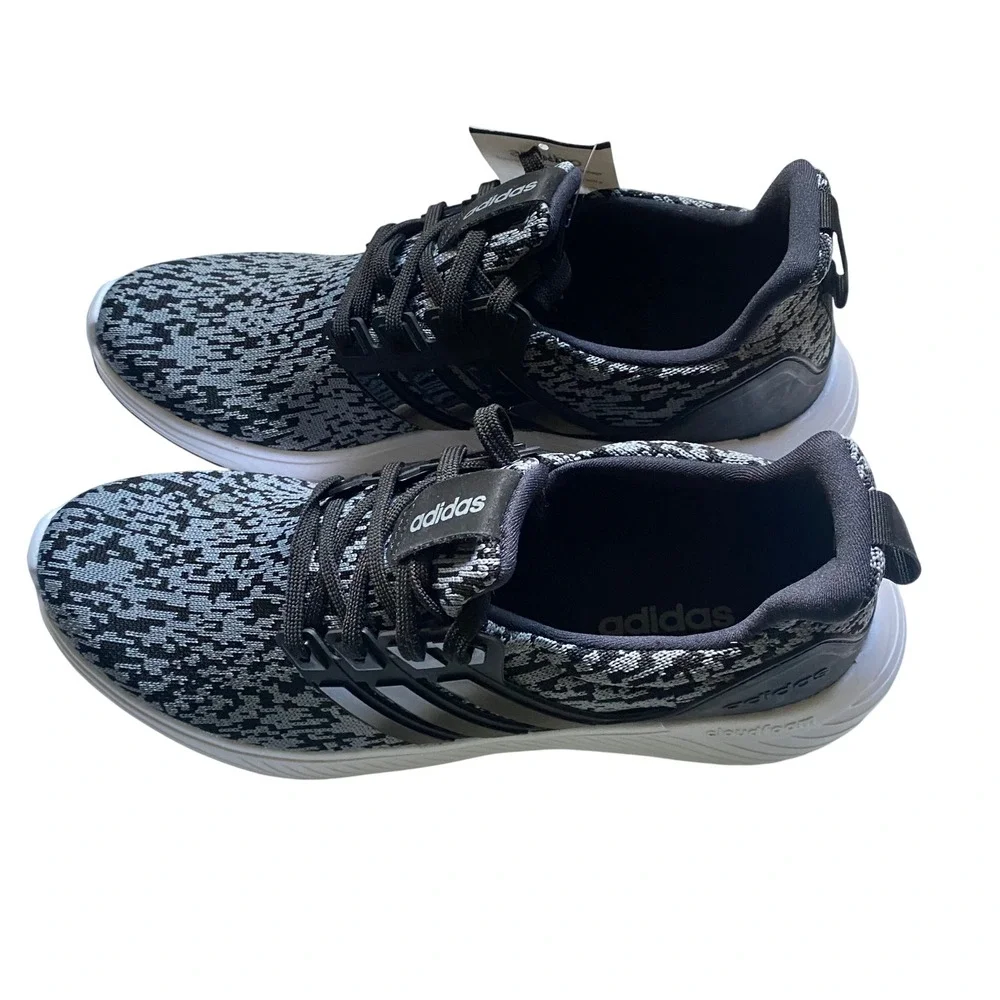 Adidas Runigma M Mens Black Gray Cloudfoam‎ Running Shoes CL7533 Size 9.5 NWOB